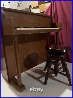 Schoenhut Vintage Upright Piano/ Stool