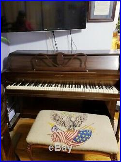 Schomacker Brand Upright Piano With vintage bench