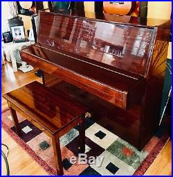 Schubert Rosewood Professional Upright Piano + Bench 45 Tall