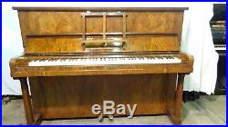 See Video Broadwood Overstrung Walnut Piano (1932) Including Local Delivery