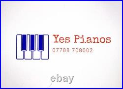 Small White Gloss 6 Octave Overstrung Kemble British Made Upright Piano