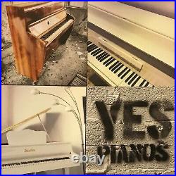 Small White Gloss 6 Octave Overstrung Kemble British Made Upright Piano