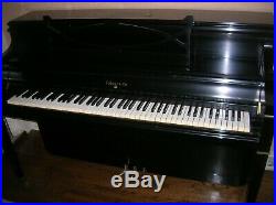 Sohmer Black Ebony Console Piano