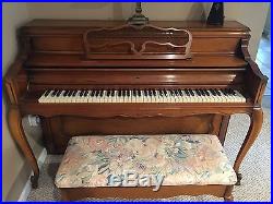 Sohmer & Co. Mid 60's Quarter Sawn Rock MapleUpright 41 Piano, 88 Keys 3 Pedals