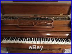Sohmer & Co. Mid 60's Quarter Sawn Rock MapleUpright 41 Piano, 88 Keys 3 Pedals