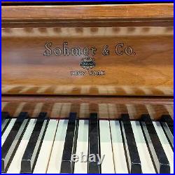 Sohmer & Co. Model 45SK 45 Satin Walnut Console Piano c1968 #166904