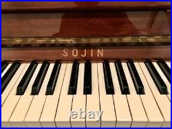 Sojin DU-21A Studio Upright Piano 48 Polished Mahogany