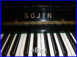 Sojin Upright Piano. Polished Ebony. Full, Bright Tone