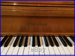 Spinet piano, Clark and Story