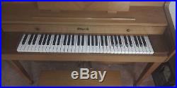 Starck Upright Piano, lovely light oak color