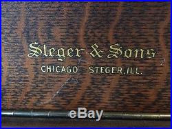 Steger and Sons antique upright piano