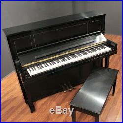 Steinway 1098 46'' Upright Piano Satin Ebony