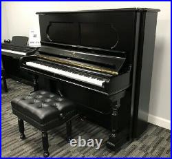 Steinway 54 Upright Piano Picarzo Pianos Ebony Upright F Model VIDEO K