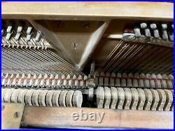 Steinway Art Deco Upright Piano 46 Satin Walnut