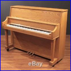 Steinway Boston UP-118S 46'' Upright Piano Honey Oak