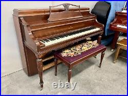 Steinway Console Upright Piano 40 Satin Walnut