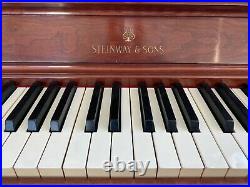 Steinway Console Upright Piano 42 Satin Mahogany