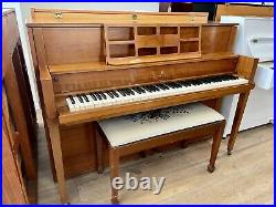 Steinway F Upright Piano 41 1/2 Satin Walnut