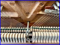 Steinway F Upright Piano 41 1/2 Satin Walnut