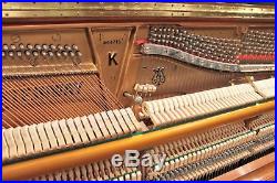 Steinway K-52 Player Upright Piano 52'' Crown Jewel Walnut PianoDisc/QRS