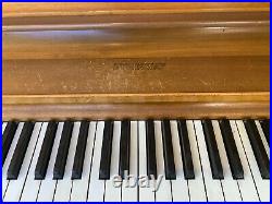 Steinway K-52 Upright Piano 52 Satin Walnut
