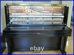 Steinway K 52 Upright Piano Picarzo Pianos Ebony Upright 2001 Model