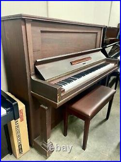 Steinway K Tall Upright Piano 50 Satin Mahogany