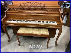 Steinway Louis XV Upright Piano 42 Satin Walnut