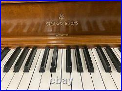 Steinway Louis XV Upright Piano 42 Satin Walnut