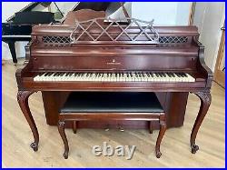Steinway Louis XVth Upright Piano 42 Satin Mahogany