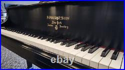 Steinway M 5'7 Satin Ebony Grand Piano Mfg in 1916 Rebuilt By Steinway in 2011