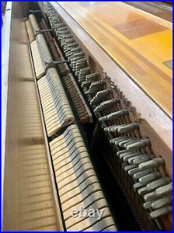 Steinway Mid-Century Modern Console Upright Piano 41 1/2 Satin Walnut