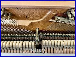 Steinway Mid-Century Modern Upright Piano 43 1/2 Satin Walnut