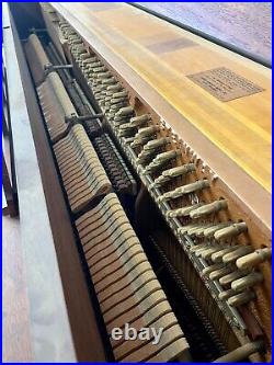 Steinway Mid-Century Modern Upright Piano 43 1/2 Satin Walnut
