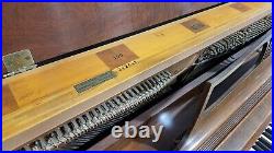 Steinway Model F Walnut Console Upright Piano Manufactured 1959 in Queens, NY