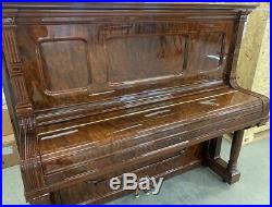 Steinway Model H Upright Piano K 54 Vertical Polished Walnut Restored