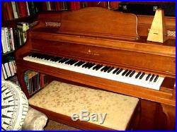 Steinway Pre-Owned Console Piano French Provincial Orig Finish & Matching Bench