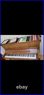 Steinway & Son's Upright Piano, Model No. 45 Walnut