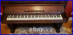 Steinway & Sons 1905 Piano Upright Vertigrand Collectible Tuned Brown