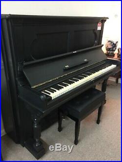 Steinway & Sons 52 Ebony Satin Upright Piano & Adjustable Bench $2,750.00