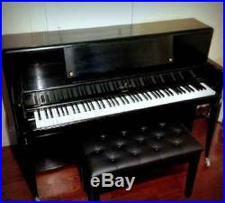 Steinway & Sons Black Console Piano