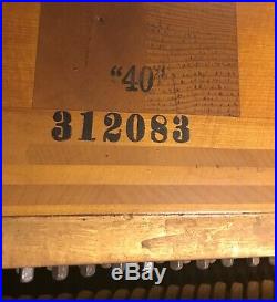 Steinway & Sons Console Upright Piano 40 Satin Mahogany
