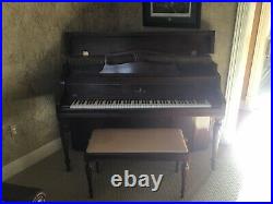 Steinway & Sons Hepplewhite Upright Piano 40 Satin Walnut