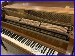 Steinway & Sons Hepplewhite Upright Piano 41 Satin Walnut