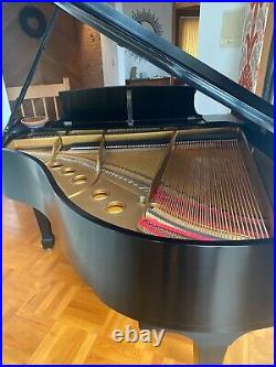 Steinway & Sons Pristine, Ebony Satin, Model S Baby Grand Piano. Single Owner