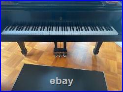 Steinway & Sons Pristine, Ebony Satin, Model S Baby Grand Piano. Single Owner