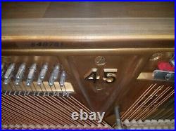 Steinway & Sons Professional Model 1098 upright piano 46 1/2 (118 cm) Ebonized