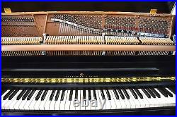 Steinway & Sons Studio Upright Piano 1098 Satin Ebony, Rebuilt
