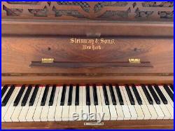 Steinway & Sons Upright Antique Piano, Plays Well, Pickup Or Shipping Available