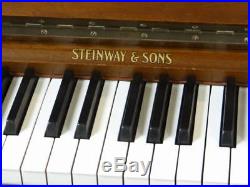 Steinway & Sons Upright Piano 46 1/2 Hand Built in New York